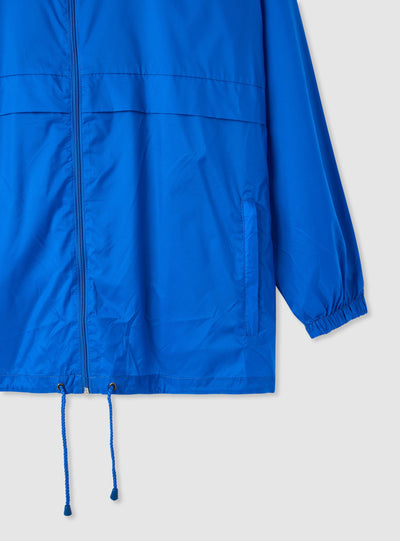Giacca antipioggia con zip e coulisse