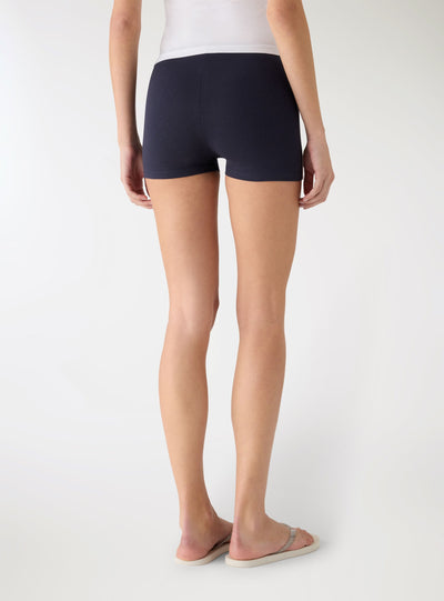 Leggings corti con bande e numero