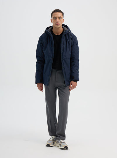 Giacca tecnica con cappuccio e zip