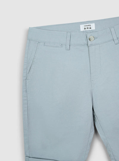 Einfarbige Chino-Bermudas