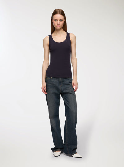 Elastisches einfarbiges Tanktop