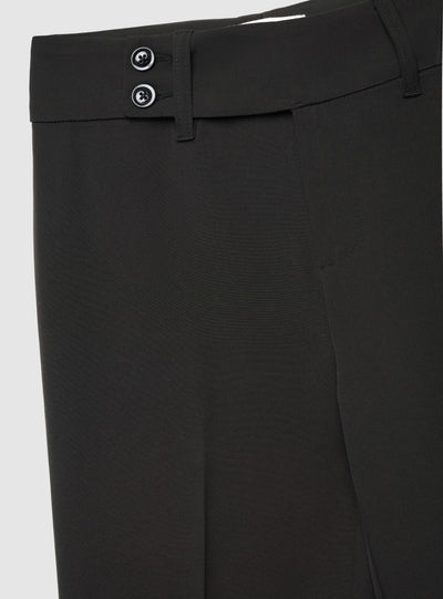 Pantaloni a zampa a vita alta