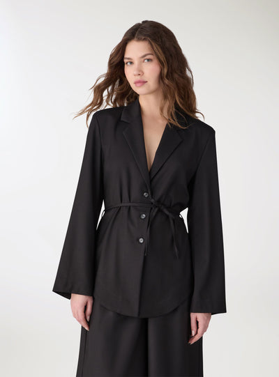 Giacca blazer con cintura