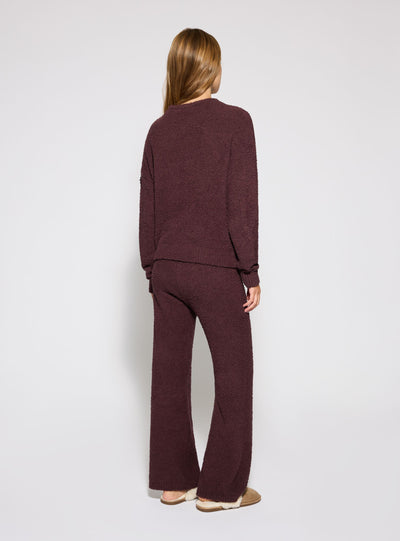 Long teddy-effect pajama set