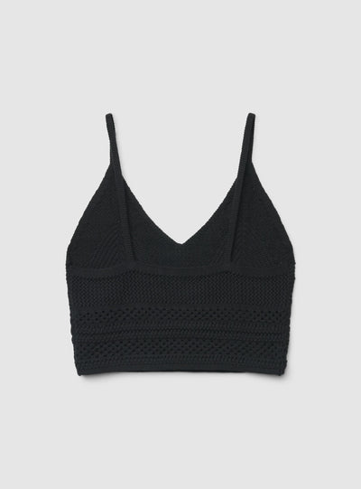 Top de ganchillo con tirantes finos