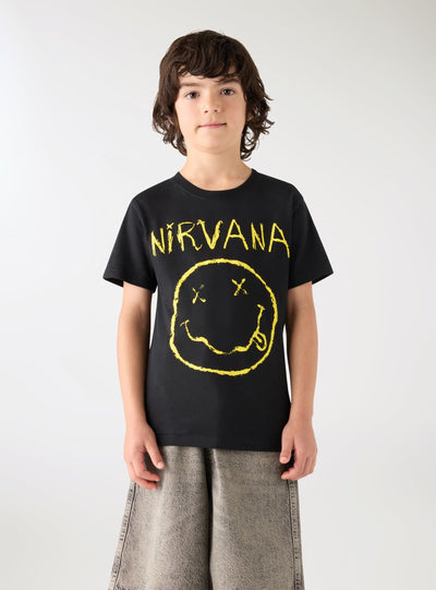 T-shirt con stampa Nirvana