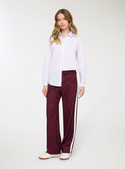 Pantaloni tuta dritti con bande laterali