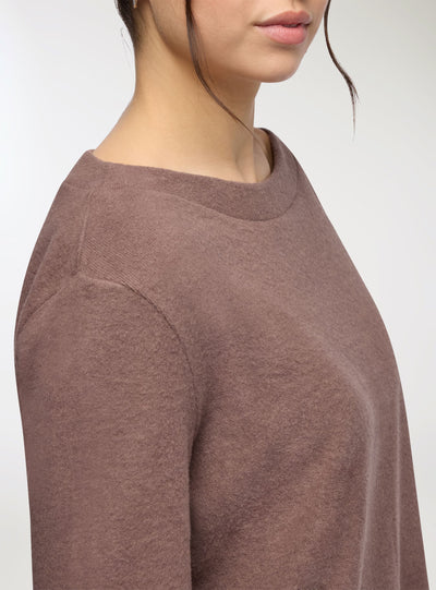 T-shirt in maglia tinta unita