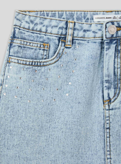 Minigonna con strass