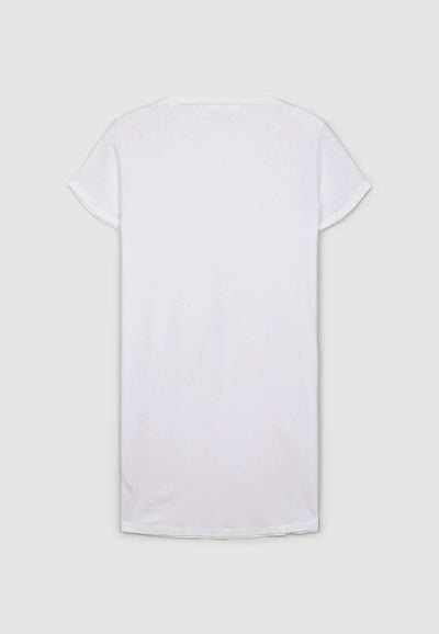 T-shirt maxi a tinta unita