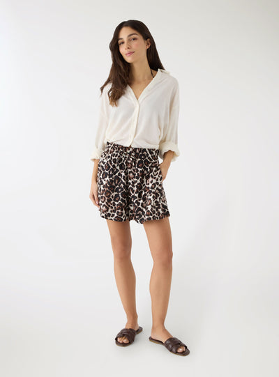 Shorts con coulisse animalier
