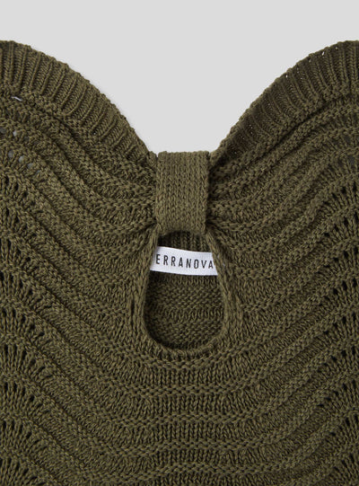 Top fascia a maglia