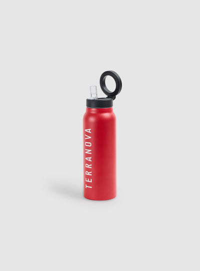 Water bottle with logo writing