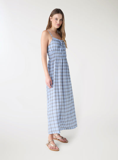 Long checkered dress