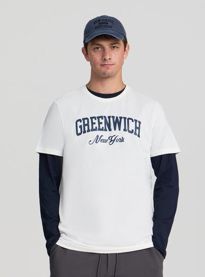 T-shirt stampa college