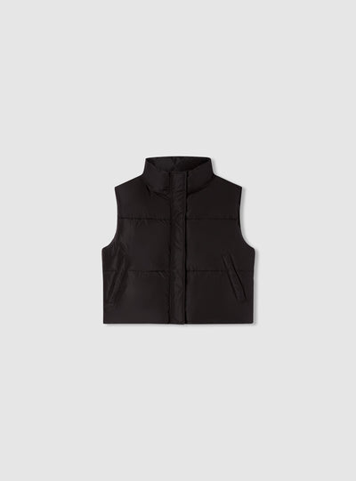 Gilet imbottito con collo alto