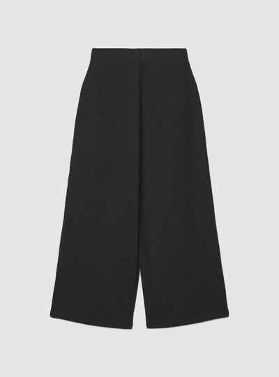 Pantaloni crop a tinta unita