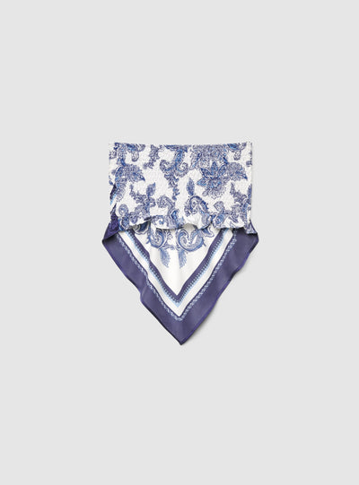 Top scarf with paisley pattern