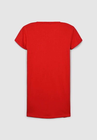 Solid colour maxi T-shirt