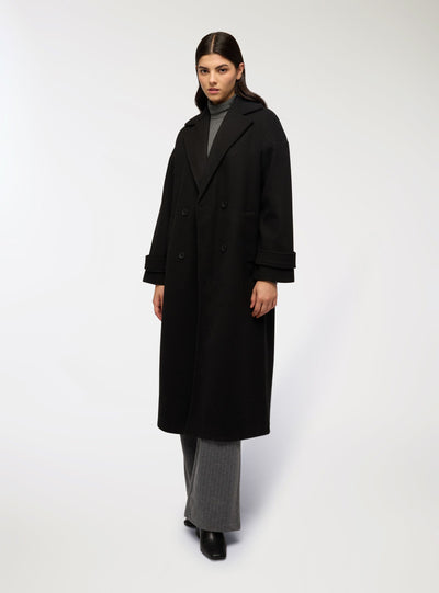 Cappotto doppiopetto lungo over