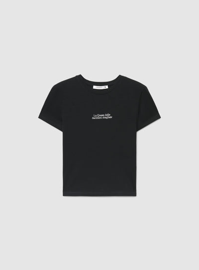 Slim fit T-shirt z napisem