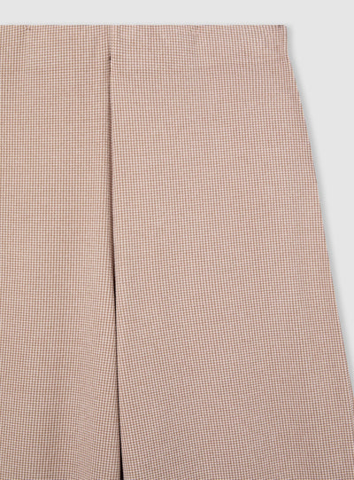 Pantaloni wide leg tessuto pesante
