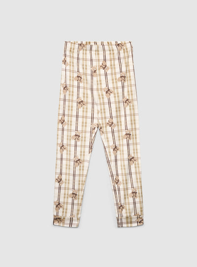 Pigiama con stampa orsetti e motivo tartan