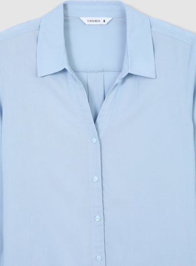 Wide plain-colour shirt