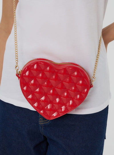 Borsa a tracolla a forma di cuore