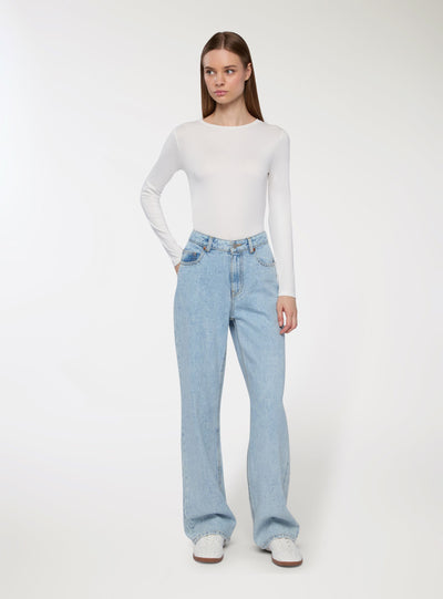 T-shirt basic tessuto caldo