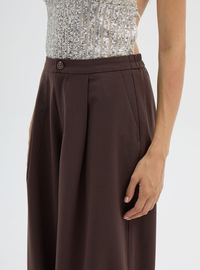 Solid colour balloon trousers