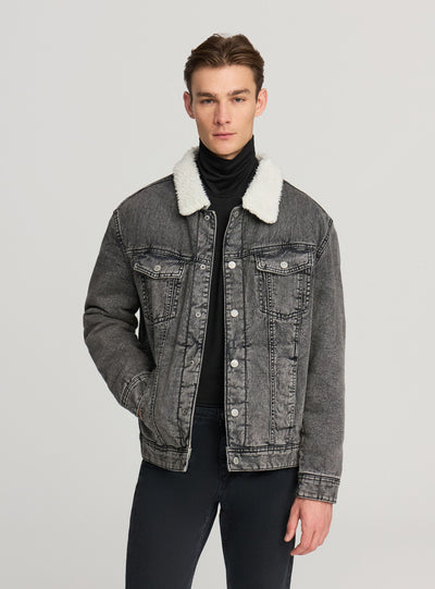 Giacca imbottita in denim