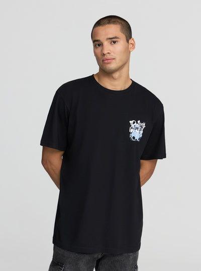 Relaxed T-shirt with teddy bear print front/back