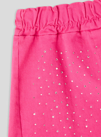 Pantaloncini con strass