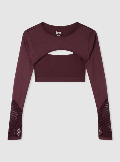 T-shirt sportiva con dettagli traforati