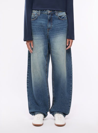 Jeans balloon a vita alta
