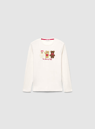 Set pigiama lungo con stampa animaletti