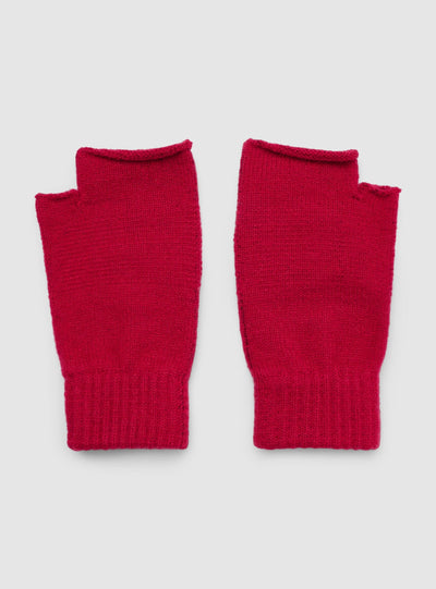 Patterned fingerless gloves