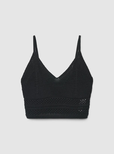Top de ganchillo con tirantes finos