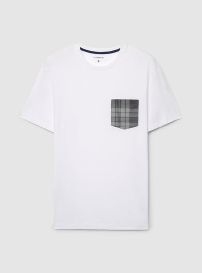 Set pigiama con t-shirt e bermuda a quadri