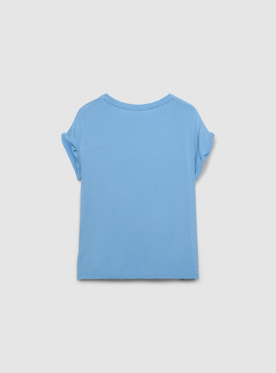 Camiseta amplia de viscosa