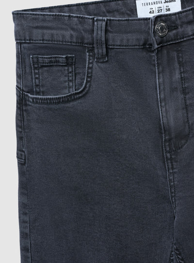 Jeans zampa a vita alta