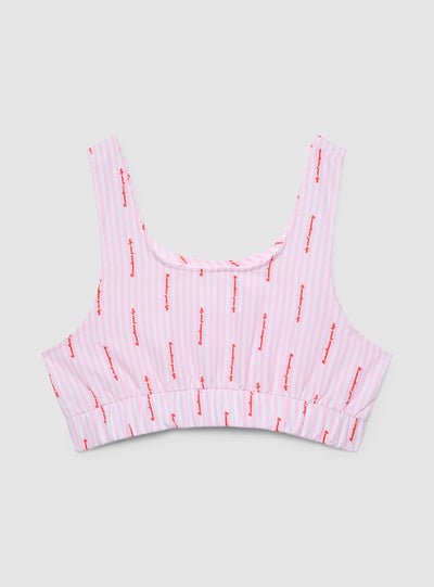 Top bra a righe con bottoni TRNPOPLAB