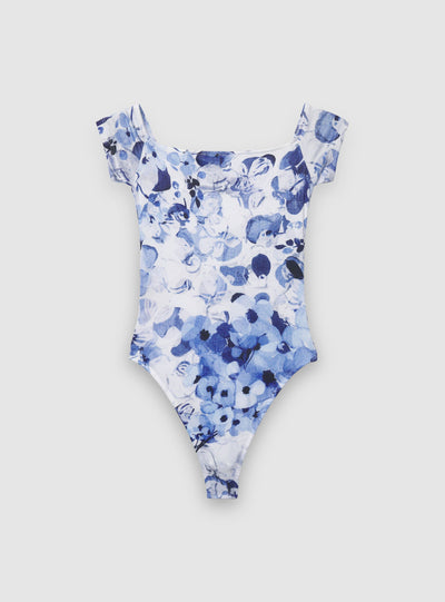 Body spalle scoperte a fiori