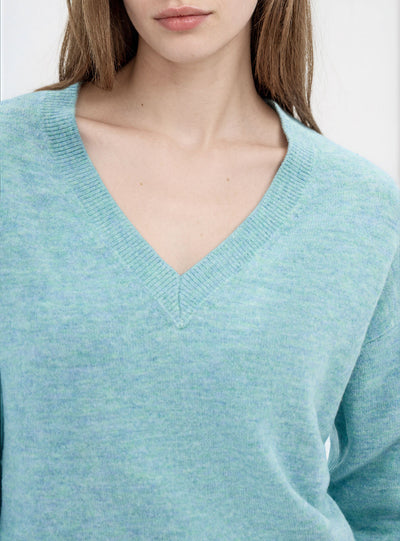 Maglia morbida con scollo a V