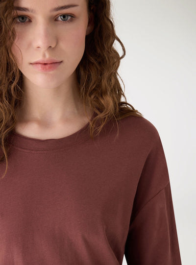 T-shirt effetto doppio strato