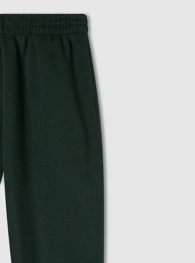 Pantaloni tuta vita alta con polsini