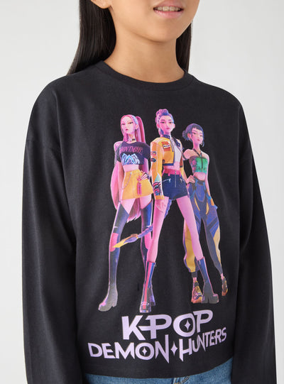 T-shirt a maniche lunghe con stampa K-pop®