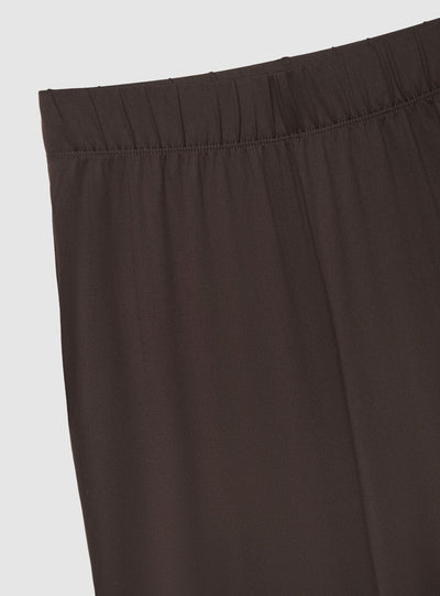 Wide-leg solid-colour pajama trousers