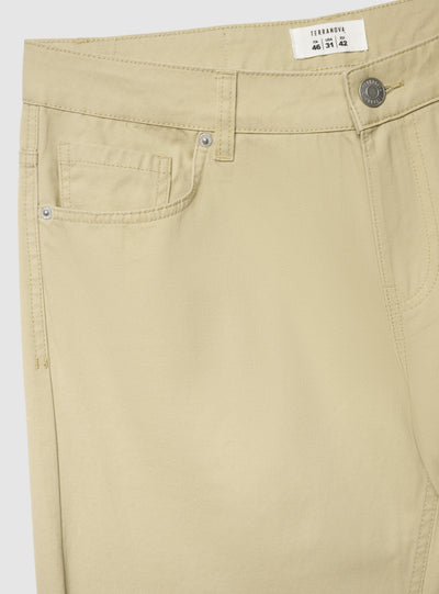 Pantaloncini a 5 tasche con risvolto